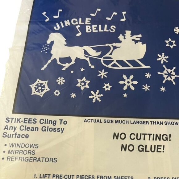 Vintage Stik-ees Reusable Christmas Carolers Decorations - Picture 2 of 4